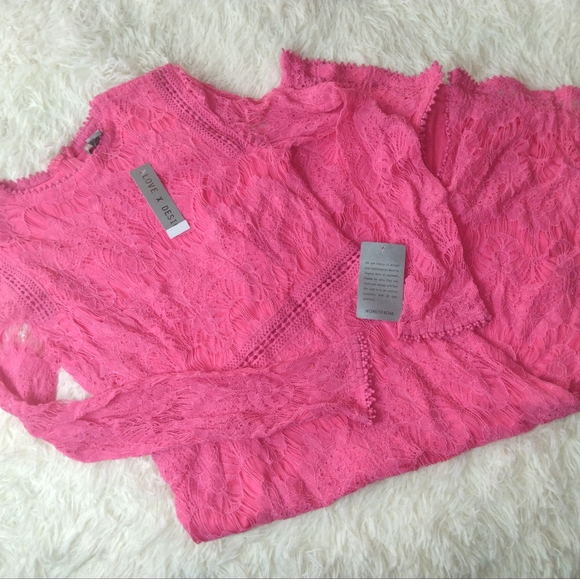 Love By Design Lace Long Sleeve Midi Dress Size S - Picture 2 of 9